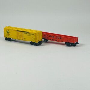 Lionel Maine Central & Rio Grande Train Cars HO Scale Vintage Lot MEC & D&RG